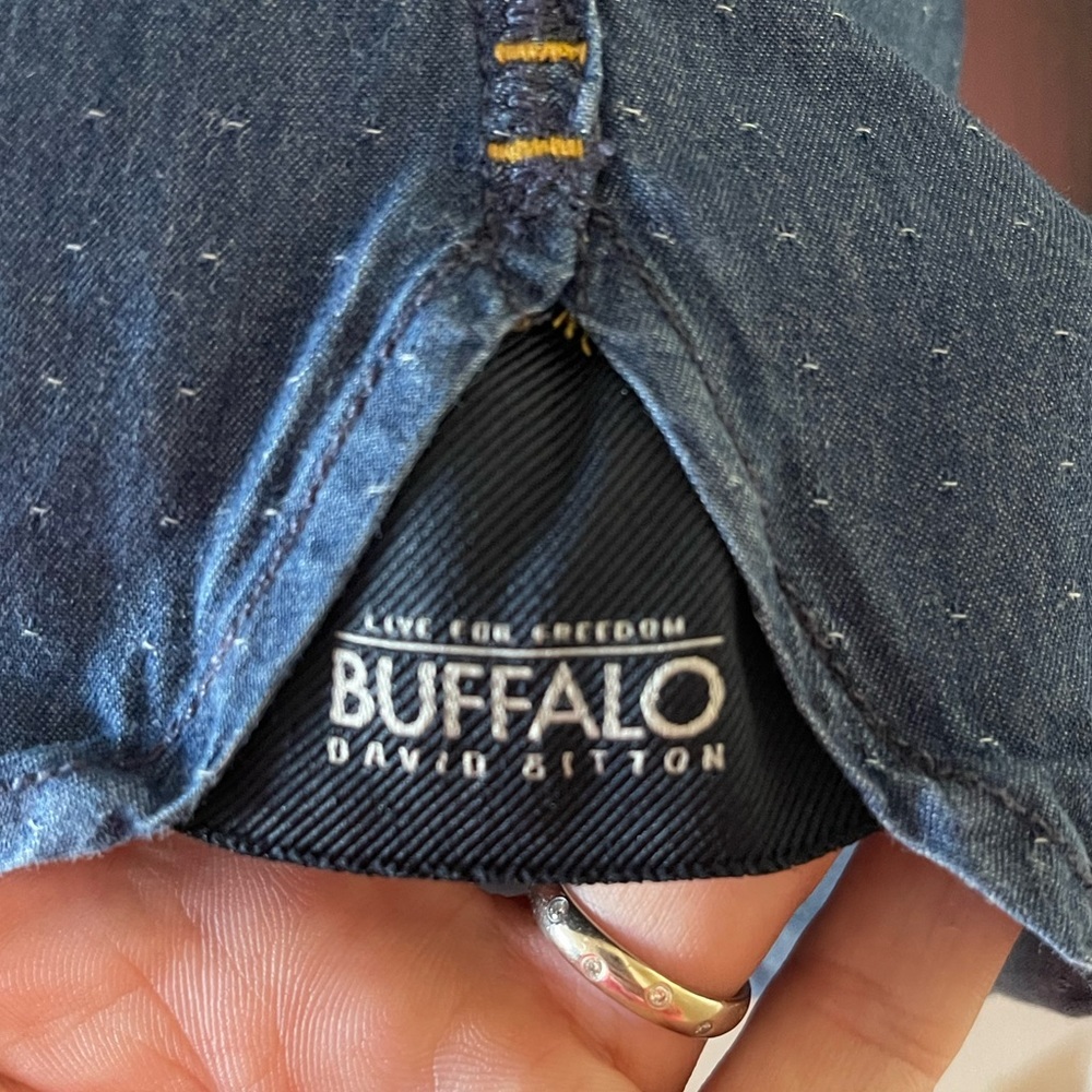 Buffalo David Bitton Snap Button Denim Shirt Mens… - image 7